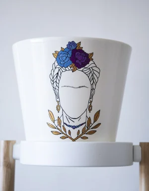 Frida Kahlo Inspired Vase L