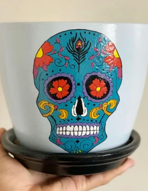 Blue mystic plant pot