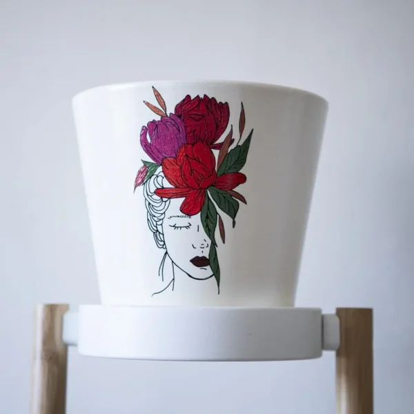 Colorfull Floral Plant Pot bartho